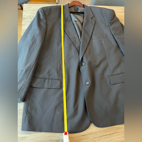 Comfort Zone Black Sport Coat with Notched Lapels, Some Worn Marks. Big & Tall. - Picture 10 of 11